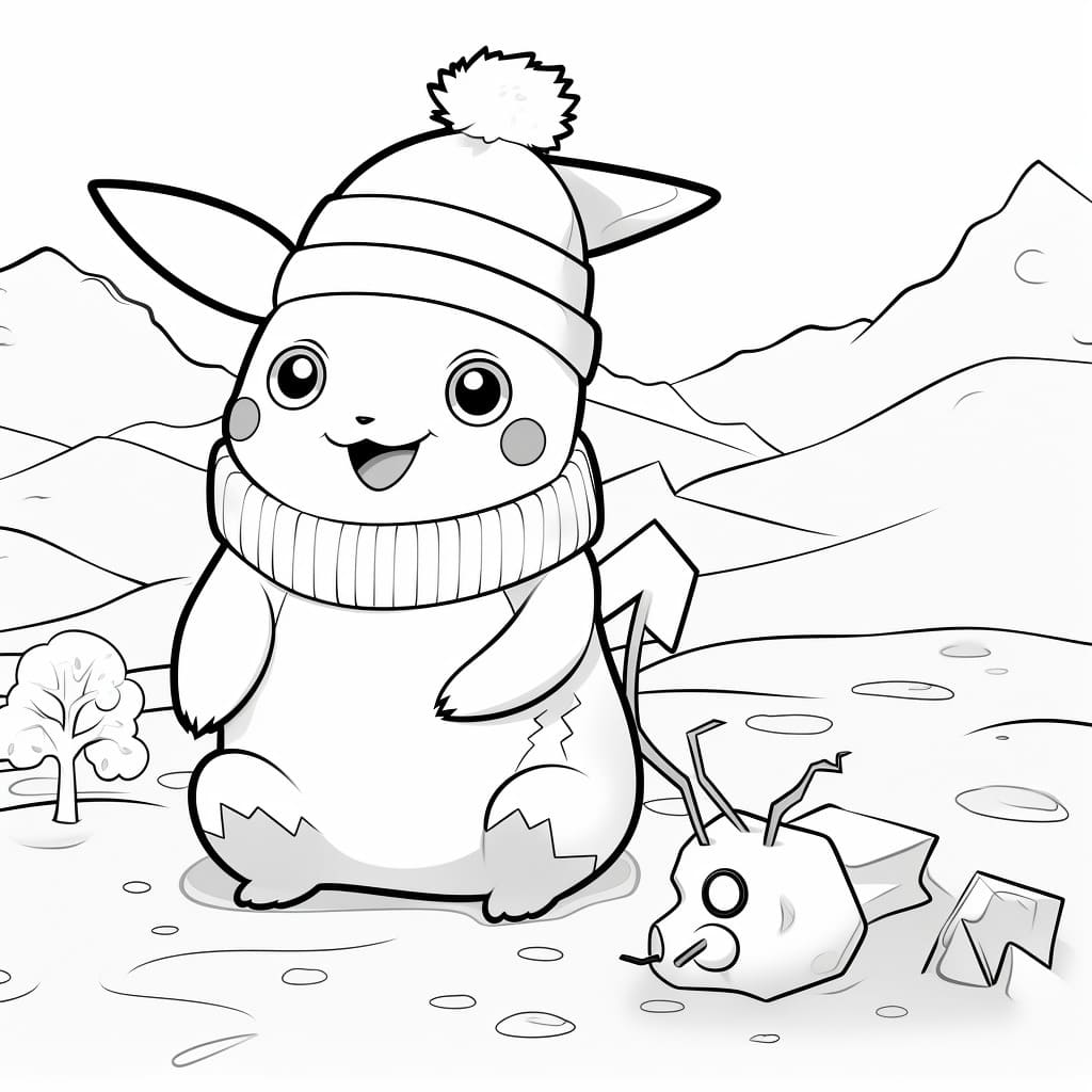 +30 Pikachu Coloring Pages for Free (Printable)